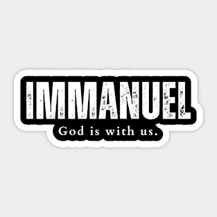 Immanuel (God is with us) Sticker